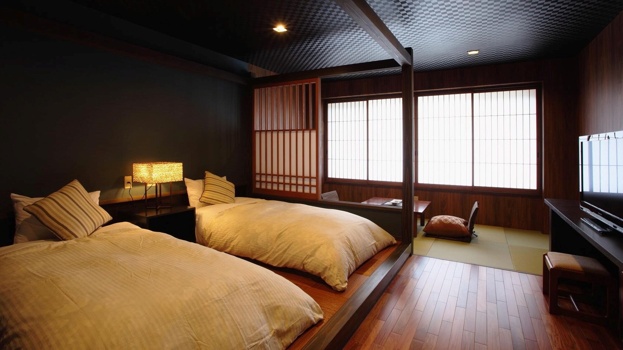 [Modern bedroom with Japanese appearance, quasi-special room on the top floor, Kuon Club A]