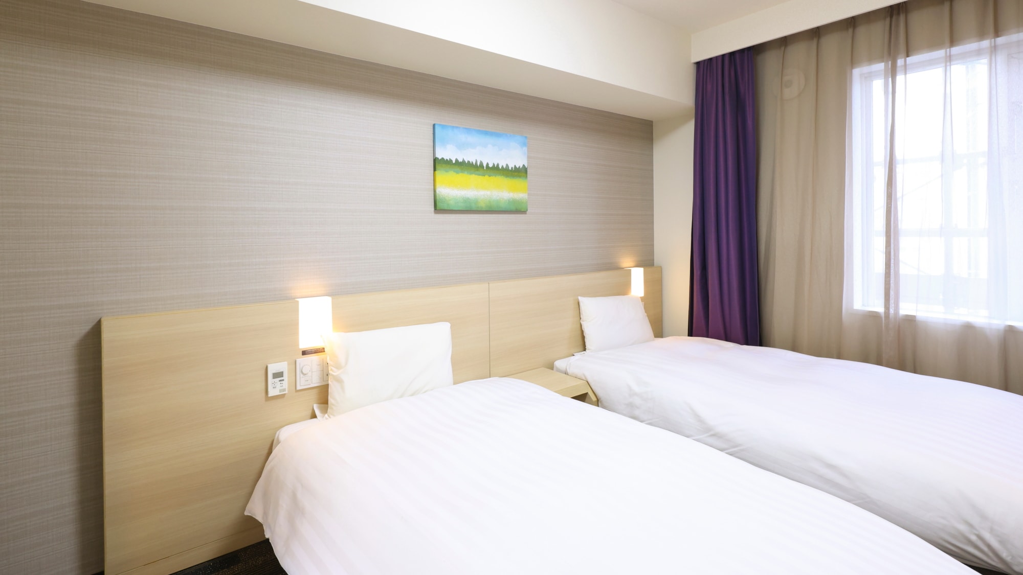 ◆Kamar twin 18,2㎡　100×195㎝　2 tempat tidur Serta