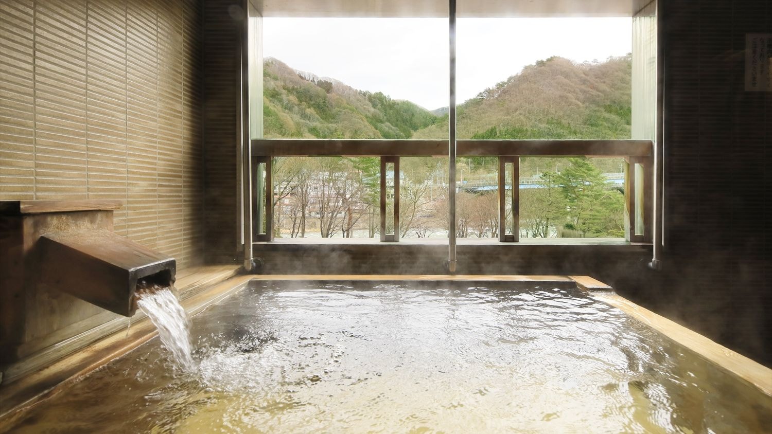 [Room with open-air bath, non-smoking] 100% natural hot spring Japanese-Western room with open-air bath