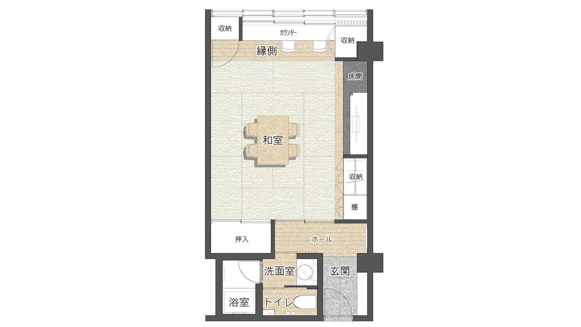 [Tensei Renewal]日式房間10張榻榻米*房間類型示例