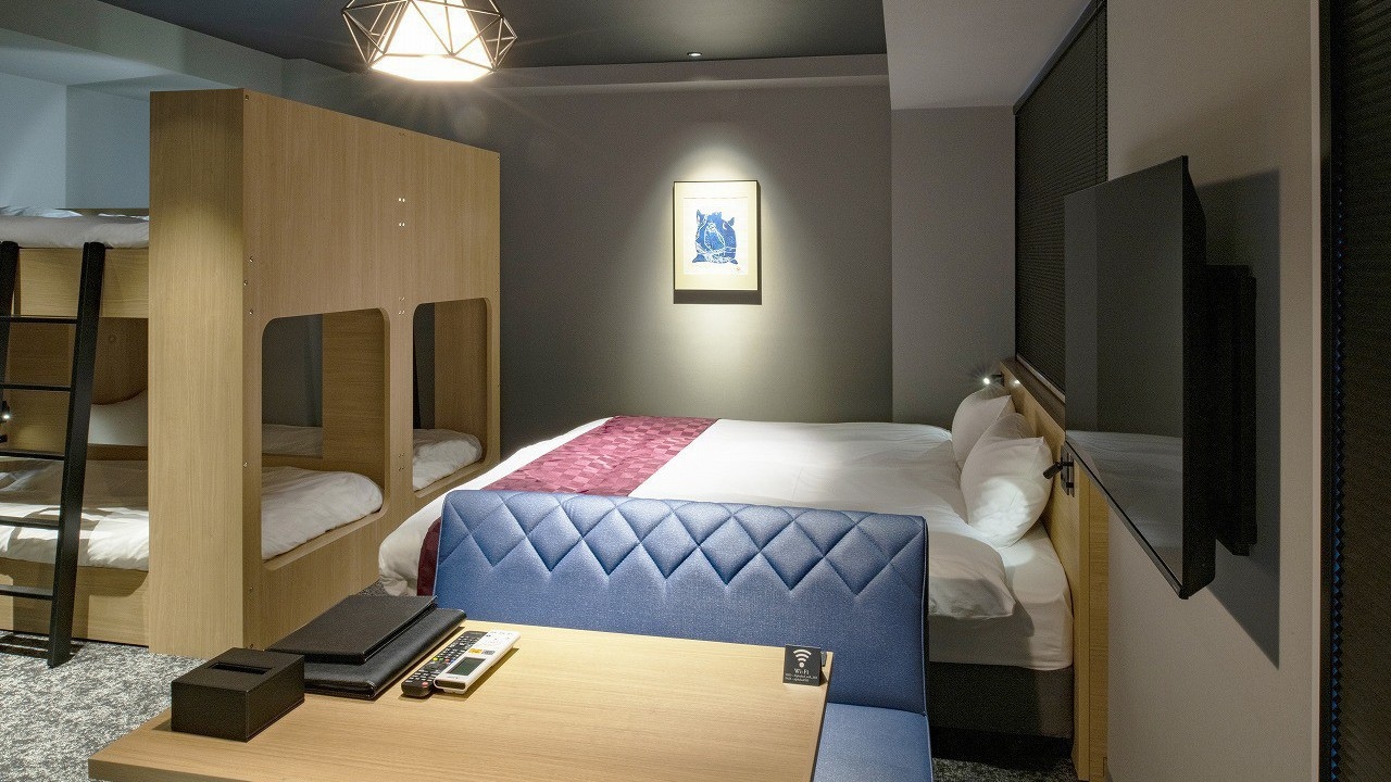 Deluxe Double A + 2 loft beds (41 sqm) Up to 6 people