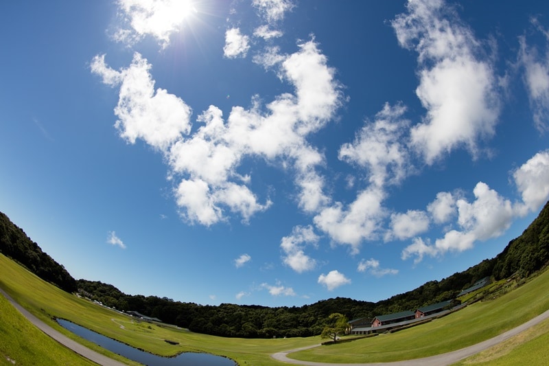 Scenery on the premises Blue sky