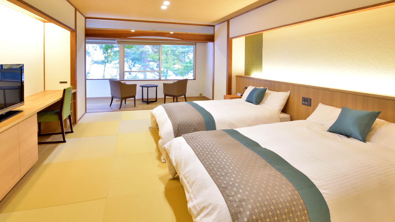 [Main building Japanese-Western style room] A room with a nice view that was renewed in March 2022.