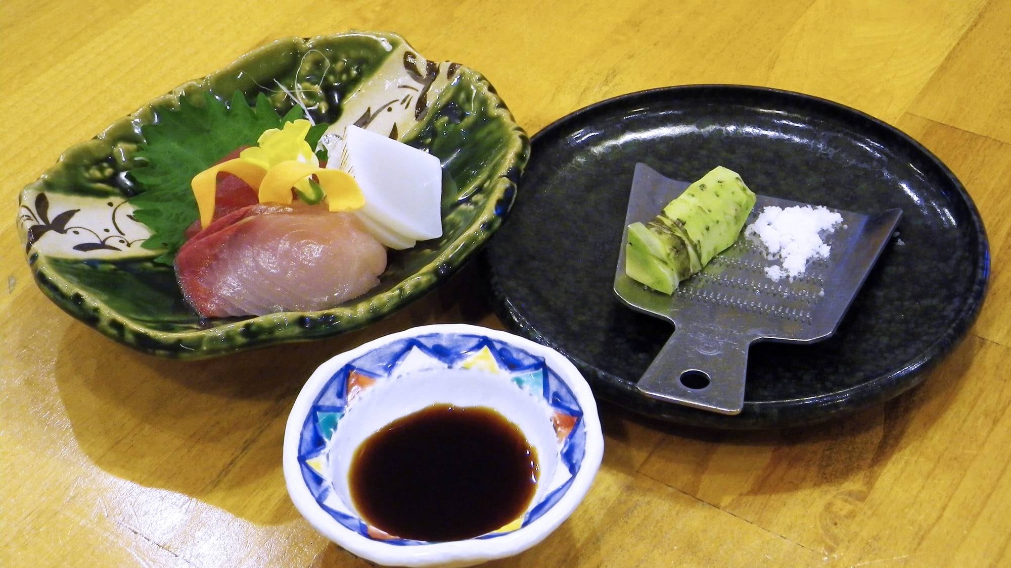 [Dinner example] The spiciness of fresh wasabi is delicious ☆ (*Photo is for illustrative purposes only)