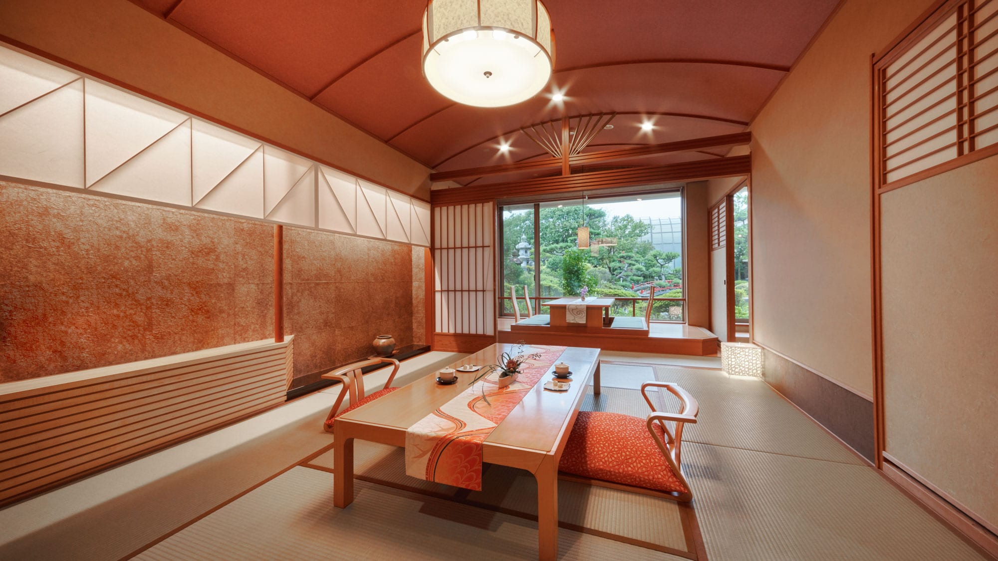 Villa Miyu Suite Japanese-Western style room with open-air hot spring bath Garden side (63 square meters)