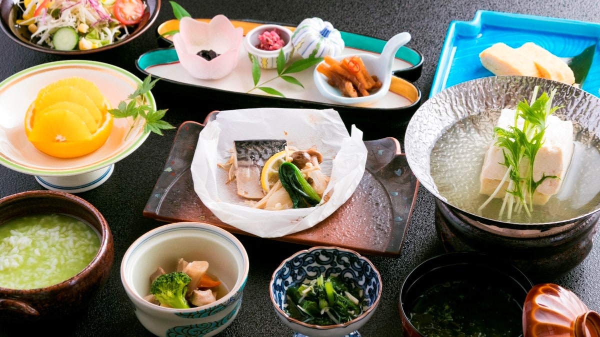 An example of Japanese breakfast