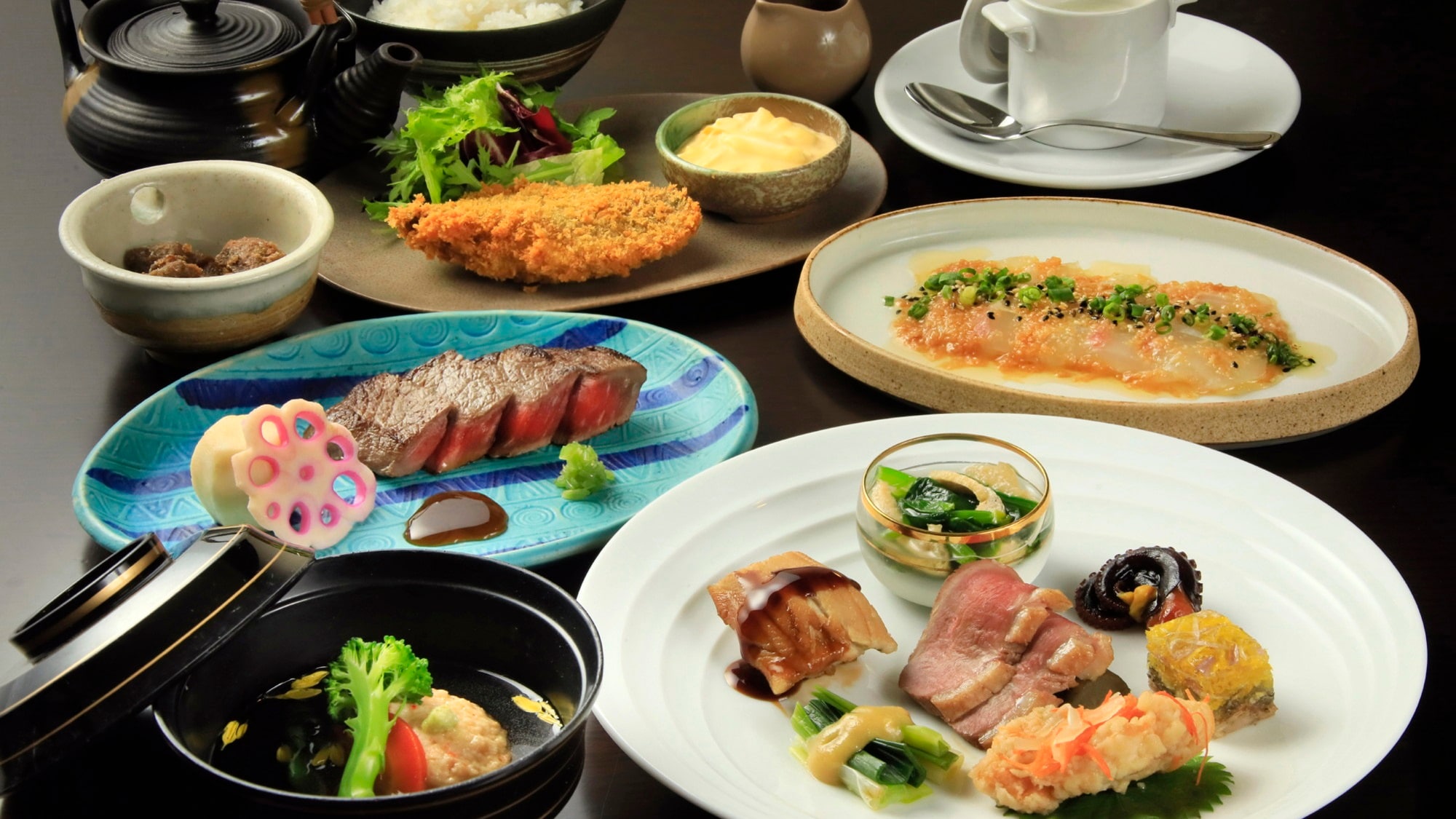 [晚餐] 標準懷石料理 *範例