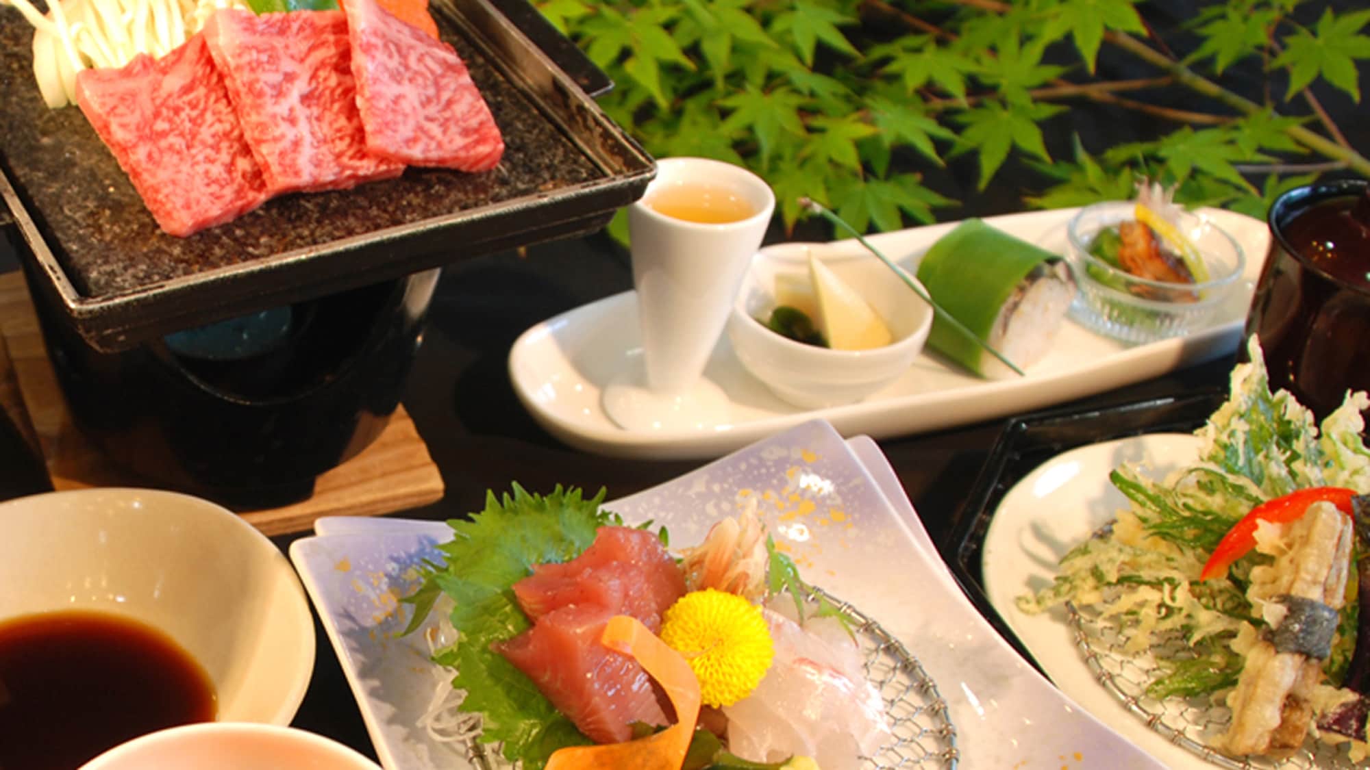 “熊野牛石烤懷石料理”
