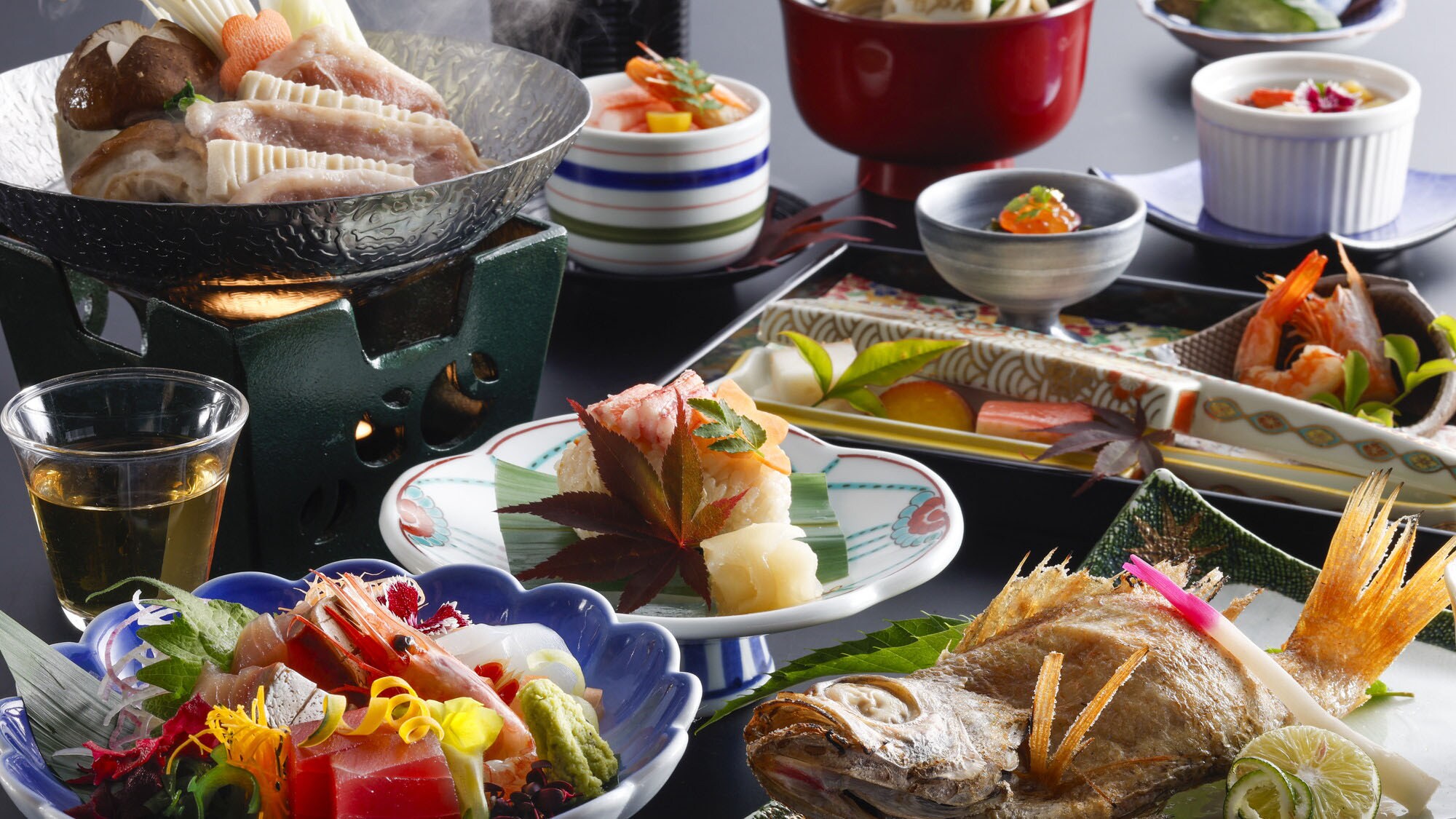 [Dinner] Kaiseki cuisine "Tedorigawa" *The photo is an image from October 2024 to March 2025