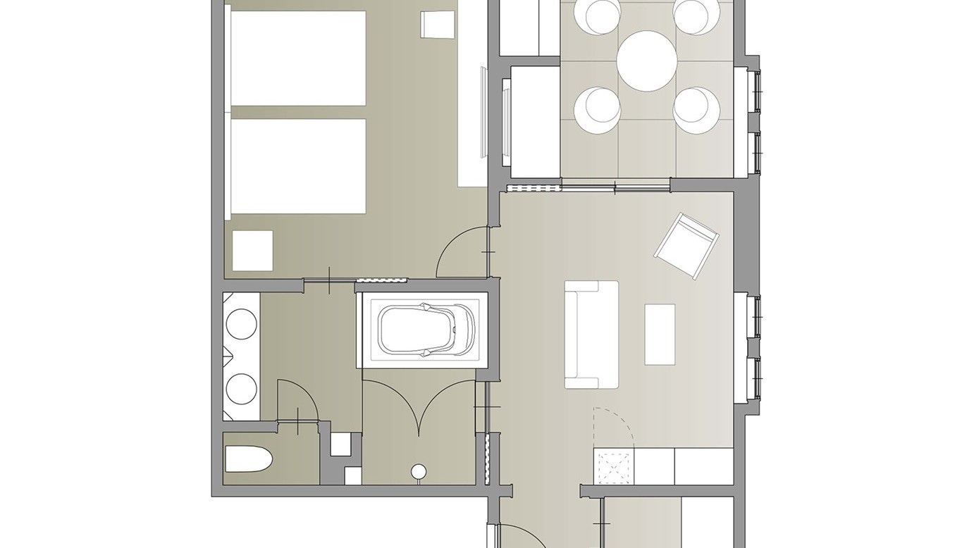Japanese-Western style premium room / 66.9㎡ / Only one room in the hotel, this room combines the functionality of a hotel with the relaxation of a ryokan