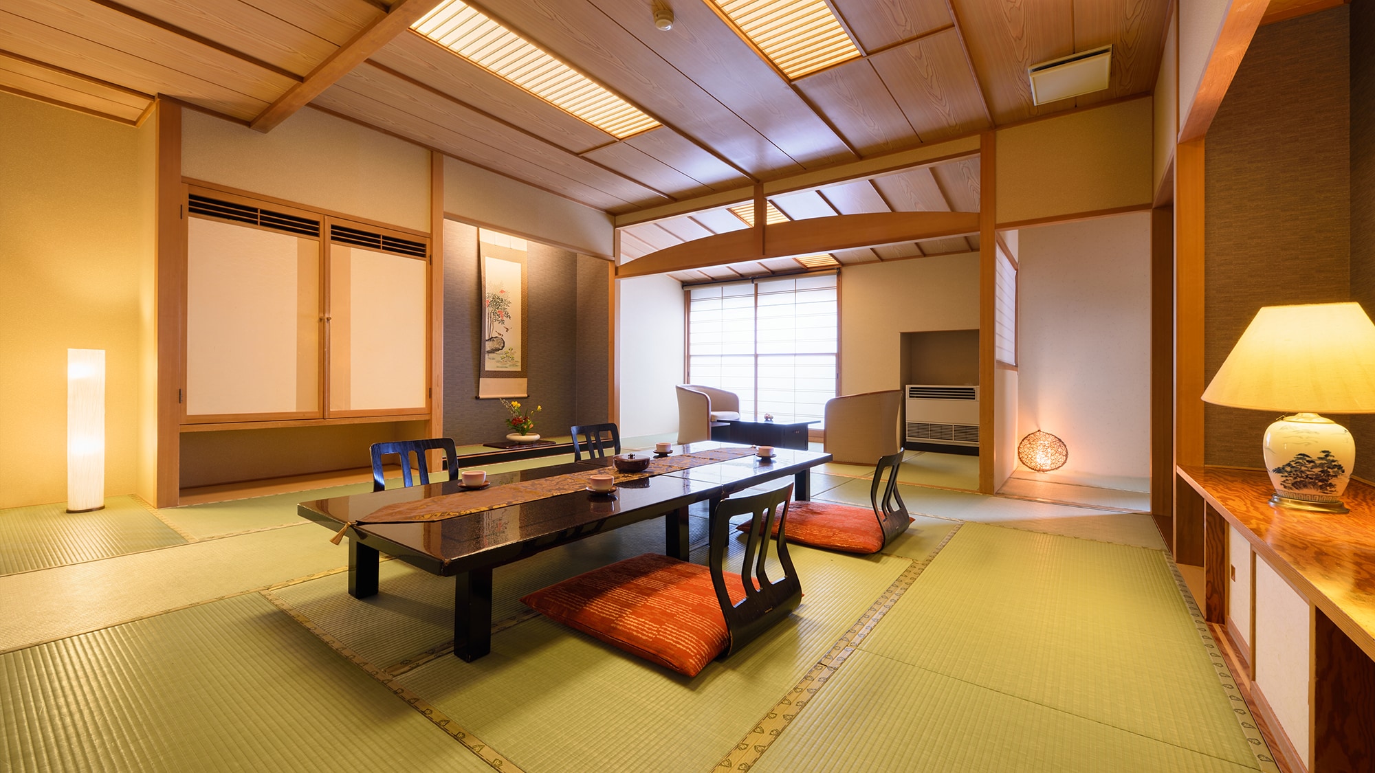 ■ & ldquo; Reasonable & rdquo; Japanese-style room with open-air bath ■ The feel of tatami mats and the incense calm your mind