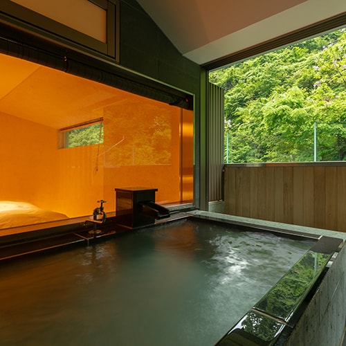 [Tsubaki] Japanese-Western style room with open-air bath