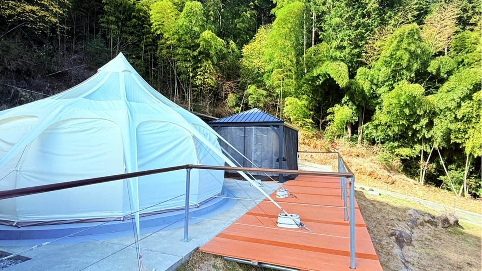 ・[Lều chuông A/B] Tận hưởng kỳ nghỉ tuyệt vời trong lều cắm trại sang trọng giữa thiên nhiên.