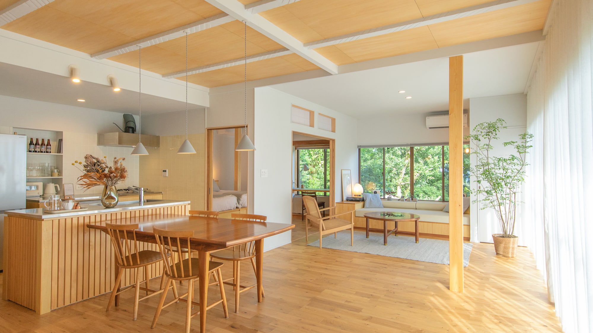 Dining and living room