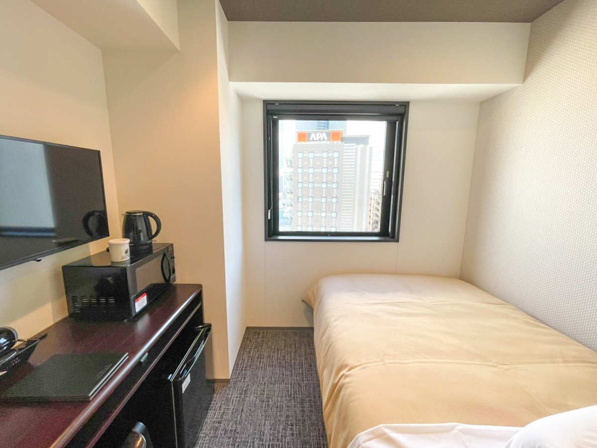 [Single room] Humidified air purifier & microwave oven & wi-fi ♪ Adopted "slumber bed"