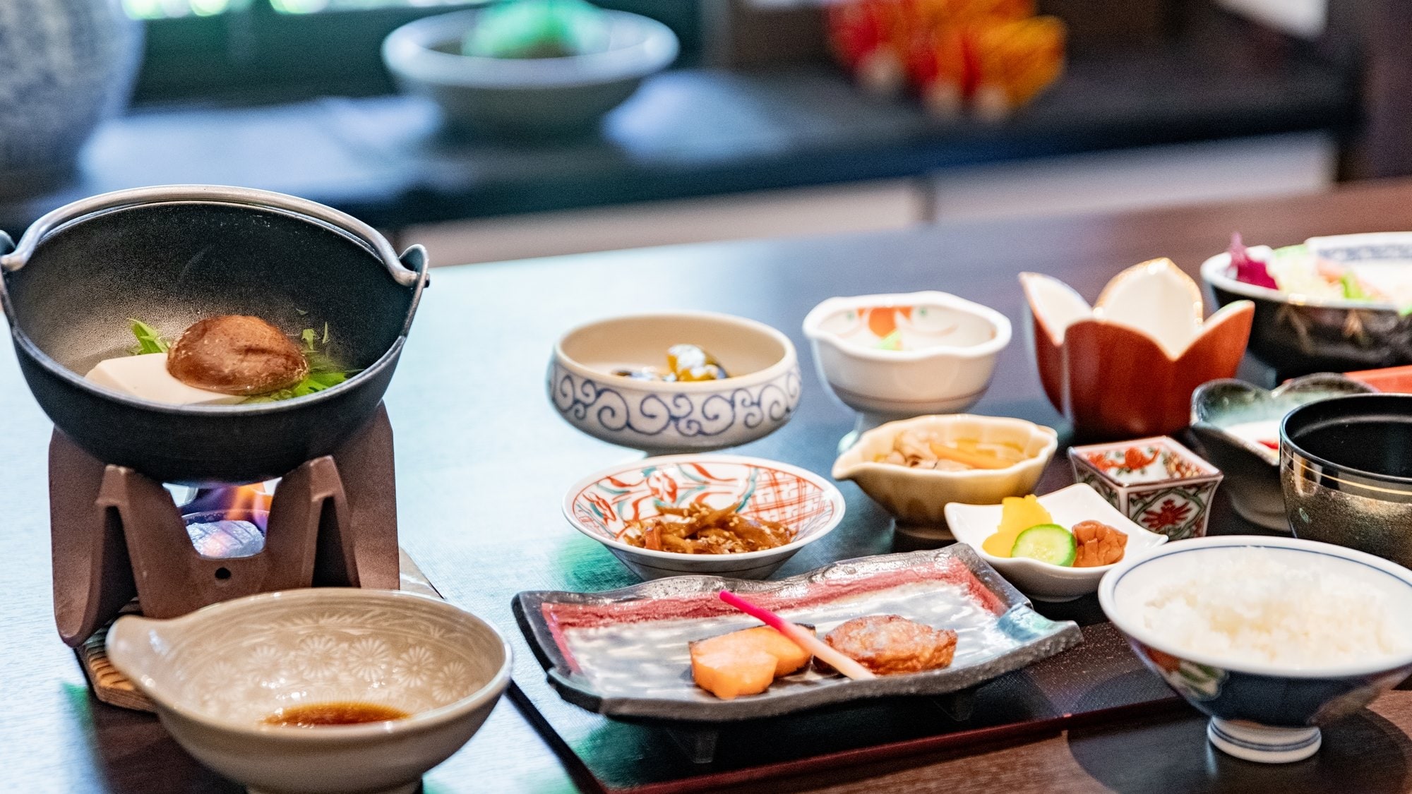 [Breakfast example] Side dishes packed with the flavors of Kagoshima, with a focus on local flavors
