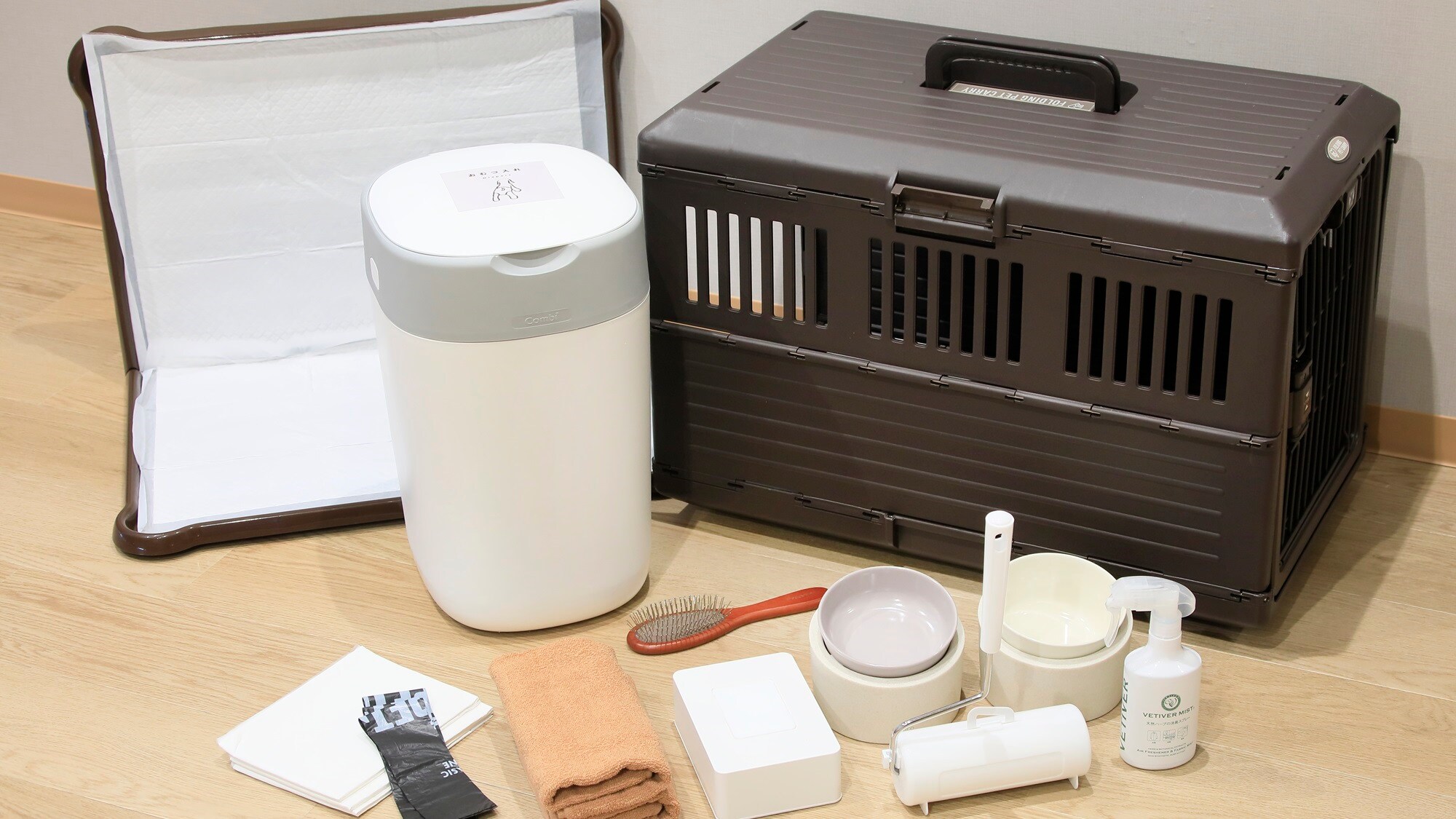 Guest rooms are equipped with dog-related items