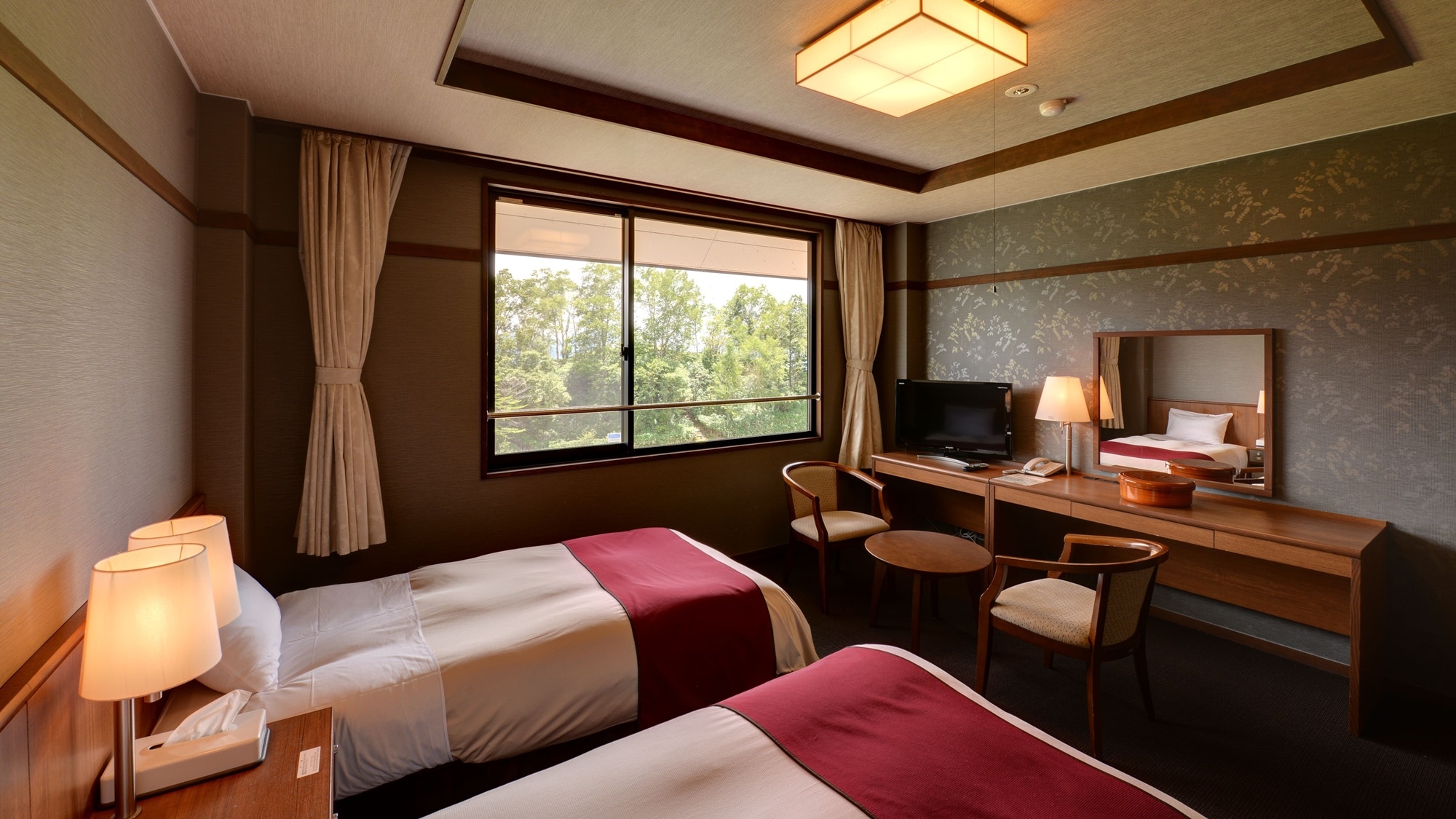 *Example of a Western-style room/You can relax in a chic atmosphere.