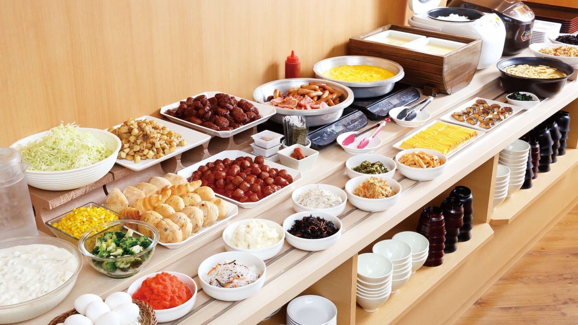 Breakfast buffet example