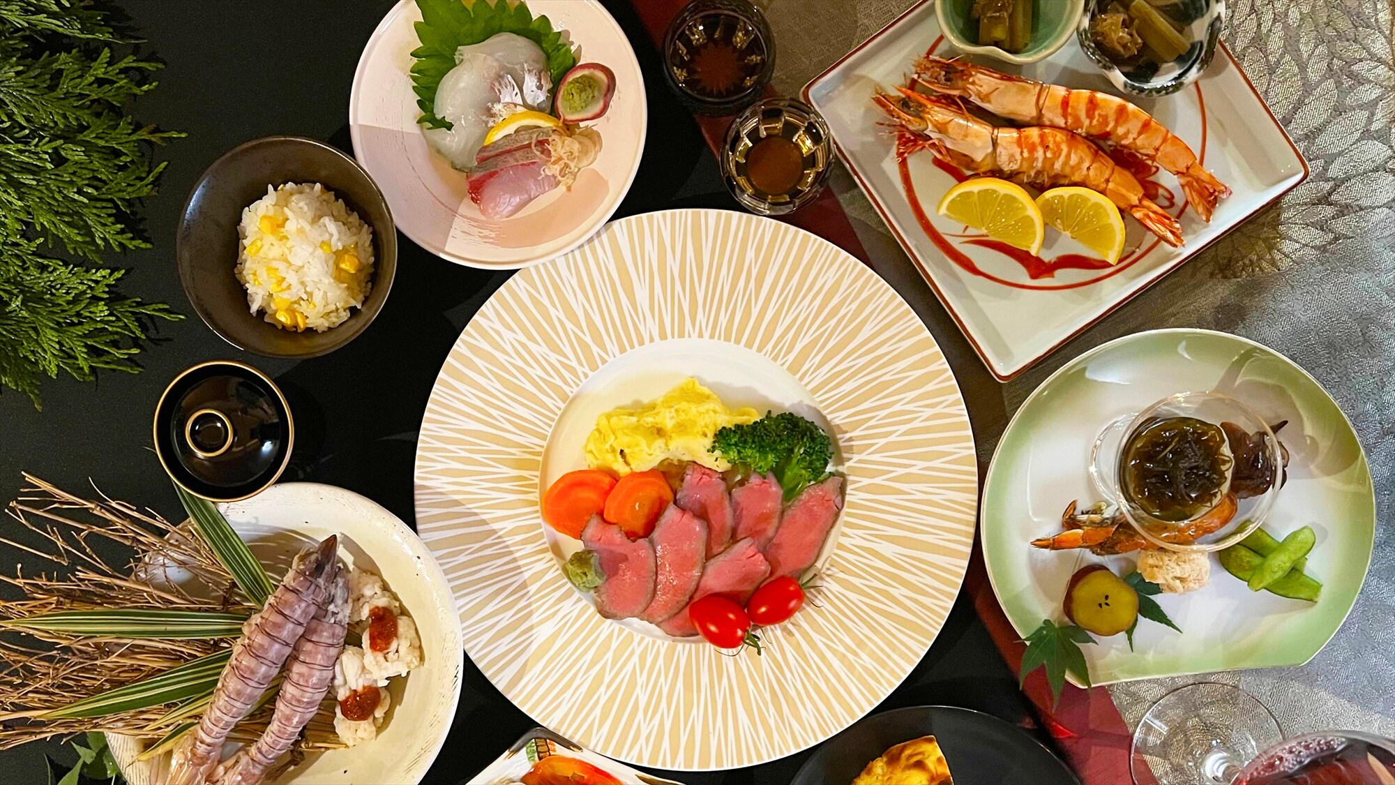 [Hidangan kaiseki porsi kecil yang lezat]
