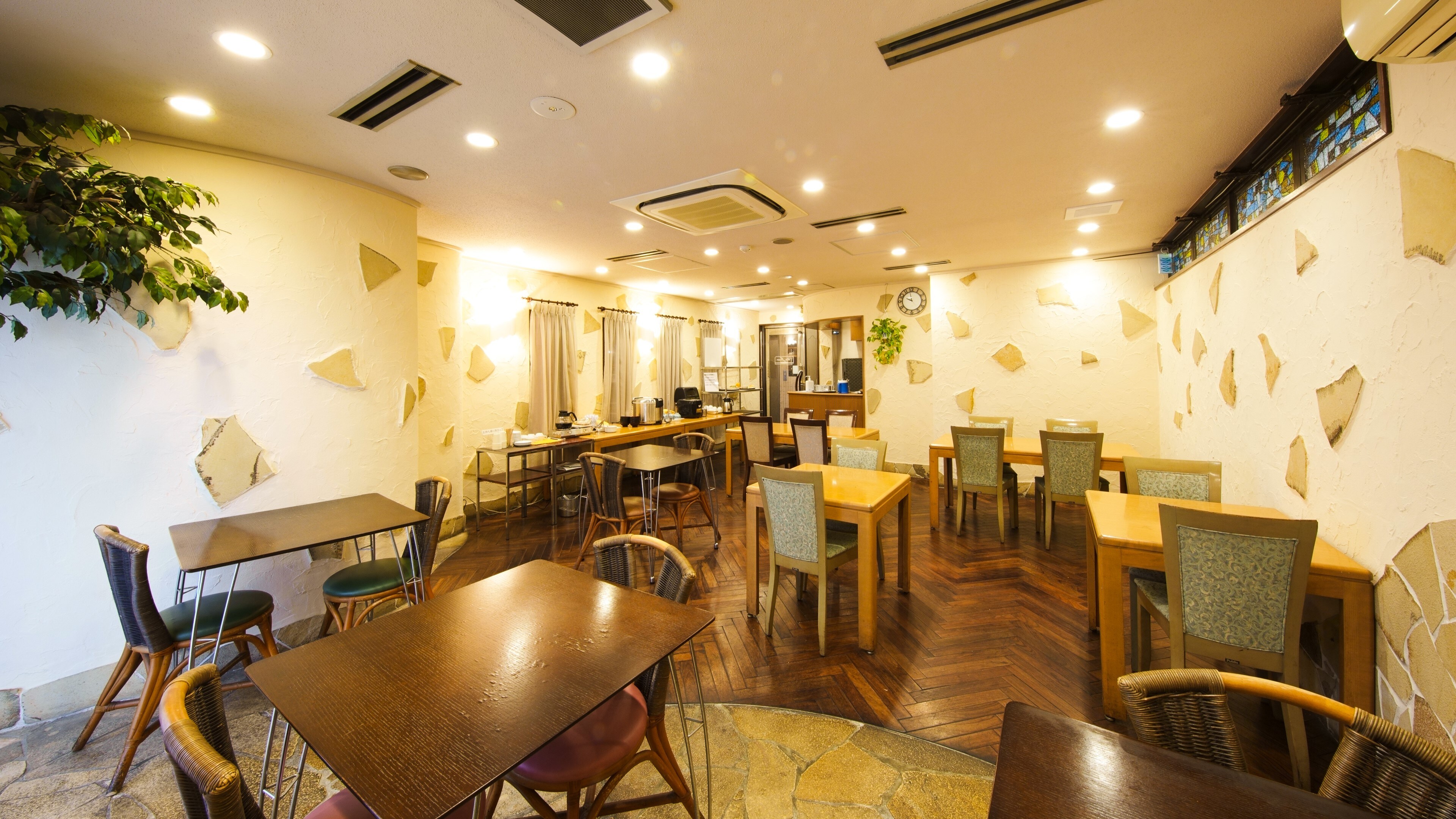 Inside the restaurant