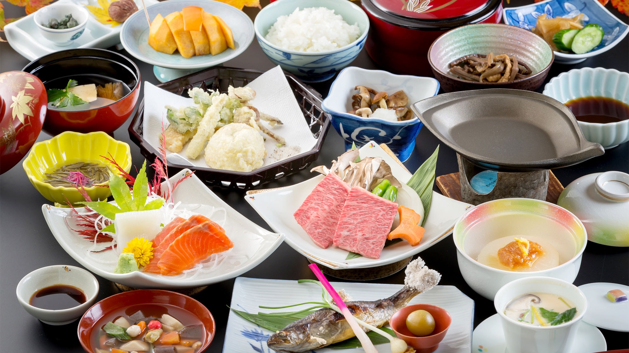 ・[Food image] The food changes daily so guests staying multiple nights can enjoy the food.