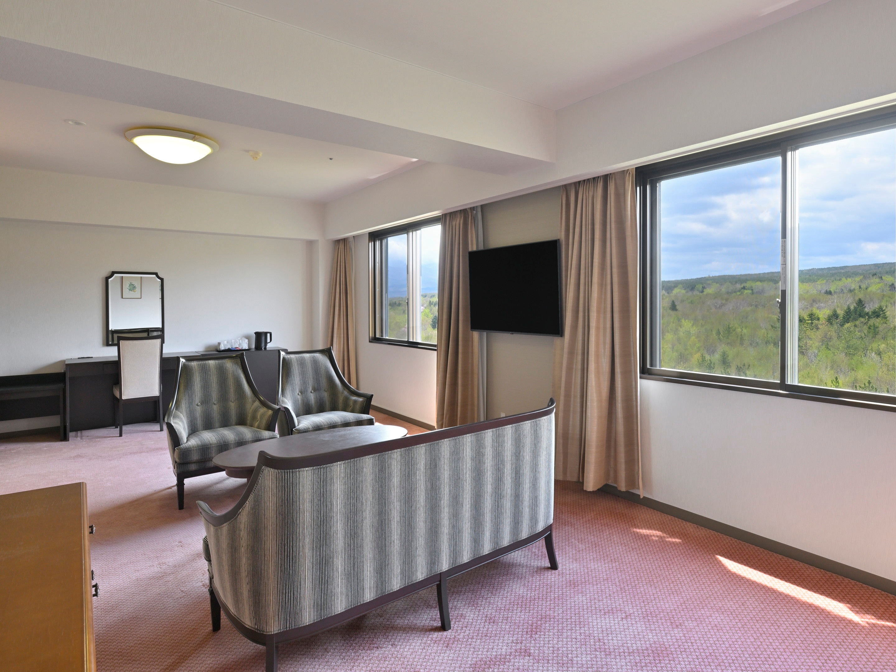 Modern Western-style Junior Suite, 70 sq m, with mountain view.
