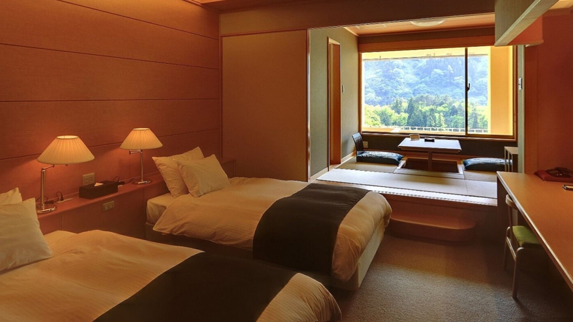 Guest room with open-air bath (Japanese and Western room B)