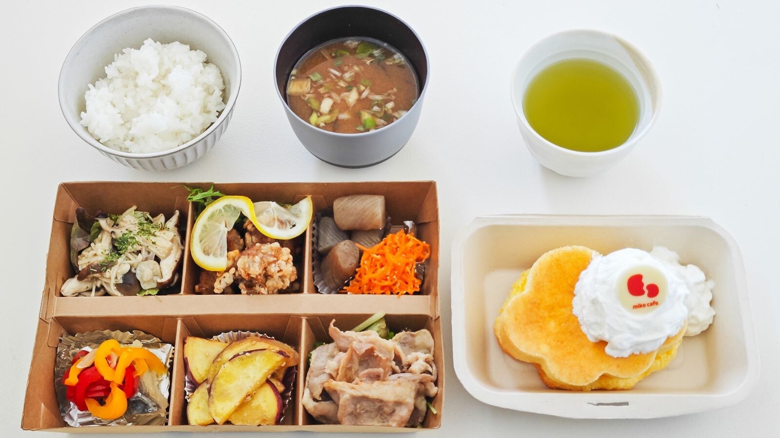 包含日式小菜和煎餅的晚餐套餐【套餐內容】