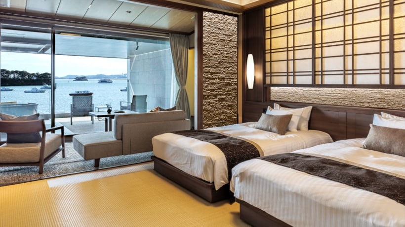Image of ocean-facing superior room, Japanese-Western style room "Keyaki"