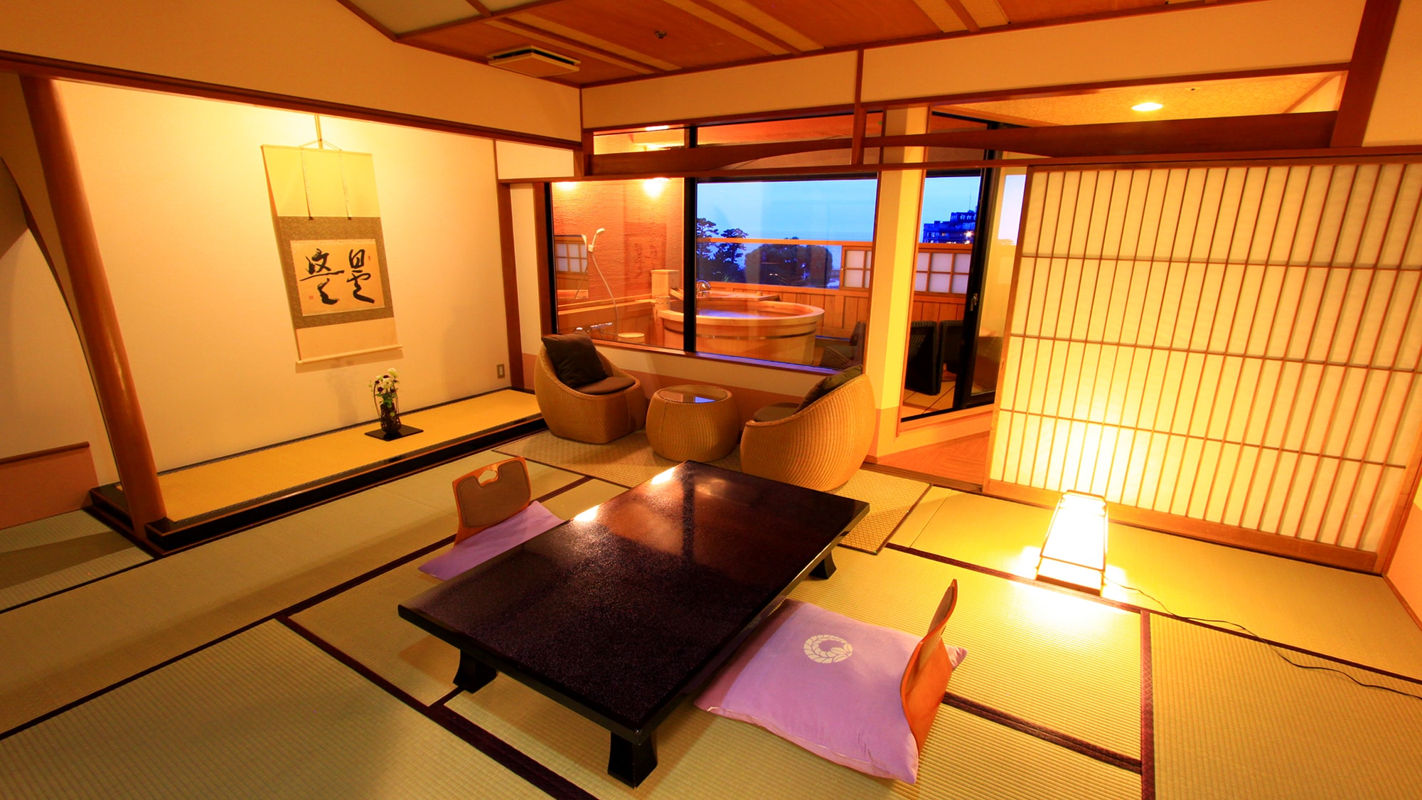 Guest room with open-air bath "Aoi"