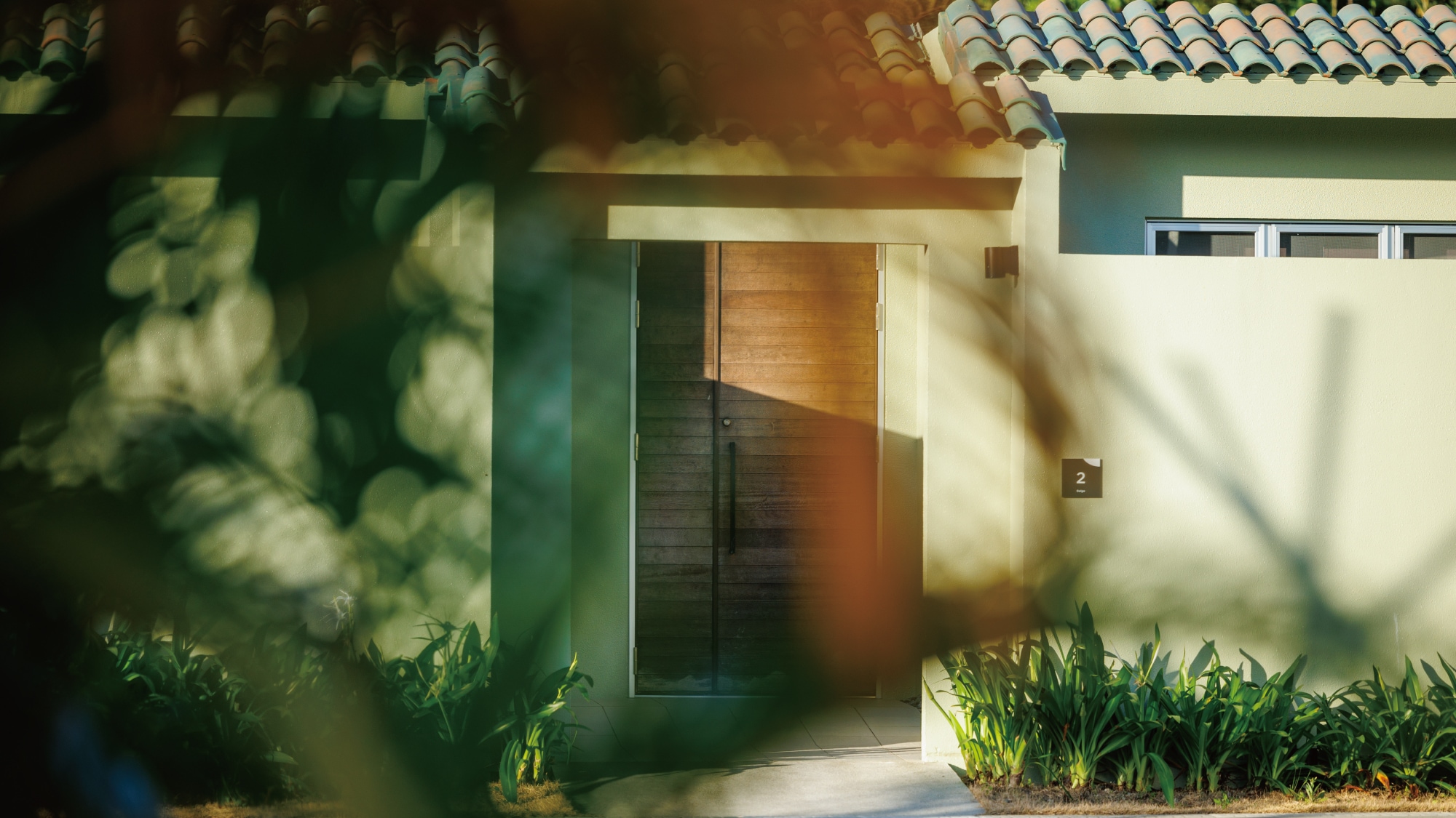 Yumiha泳池別墅入口