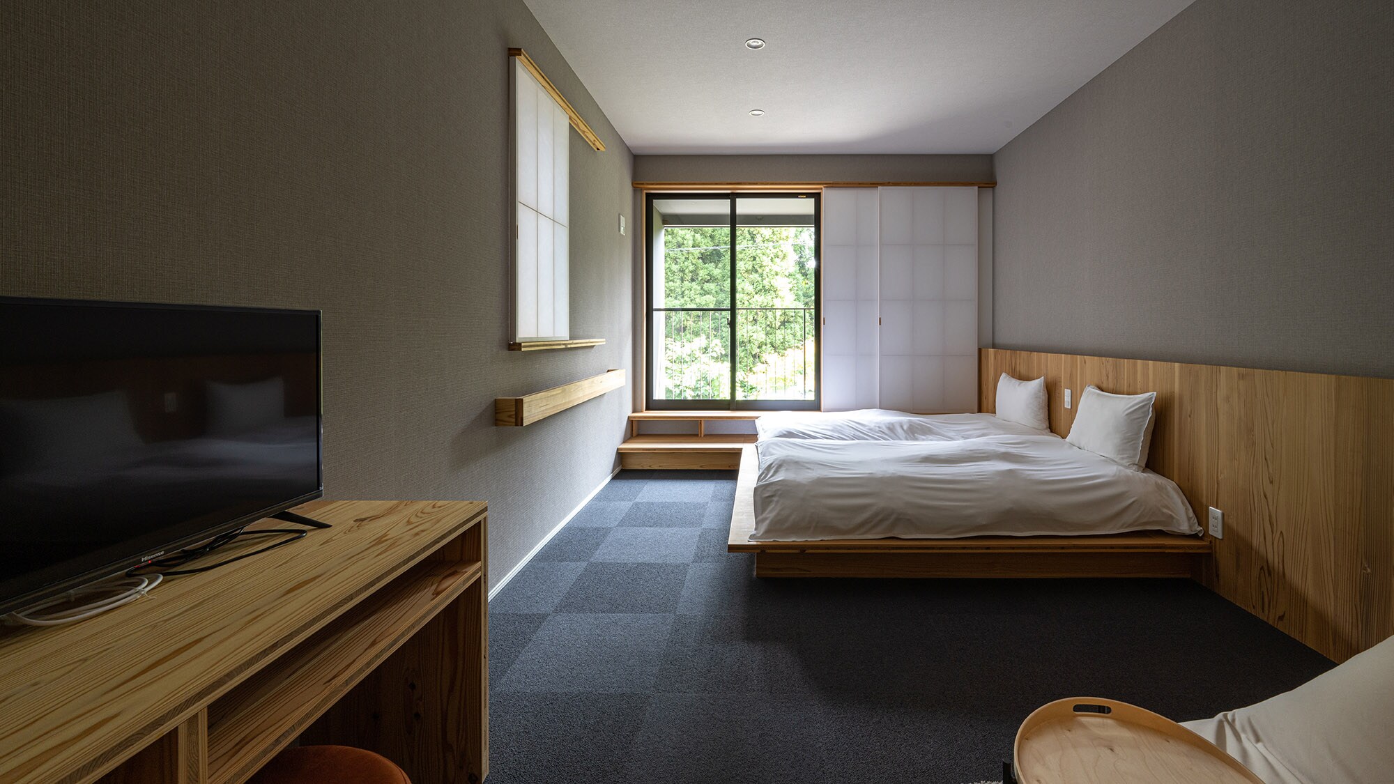 ・[Standard twin room with floor cushion] Two single beds available