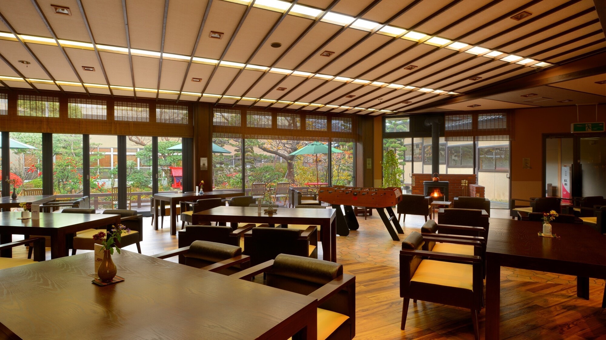 A moment of conversation with the flames in an open space