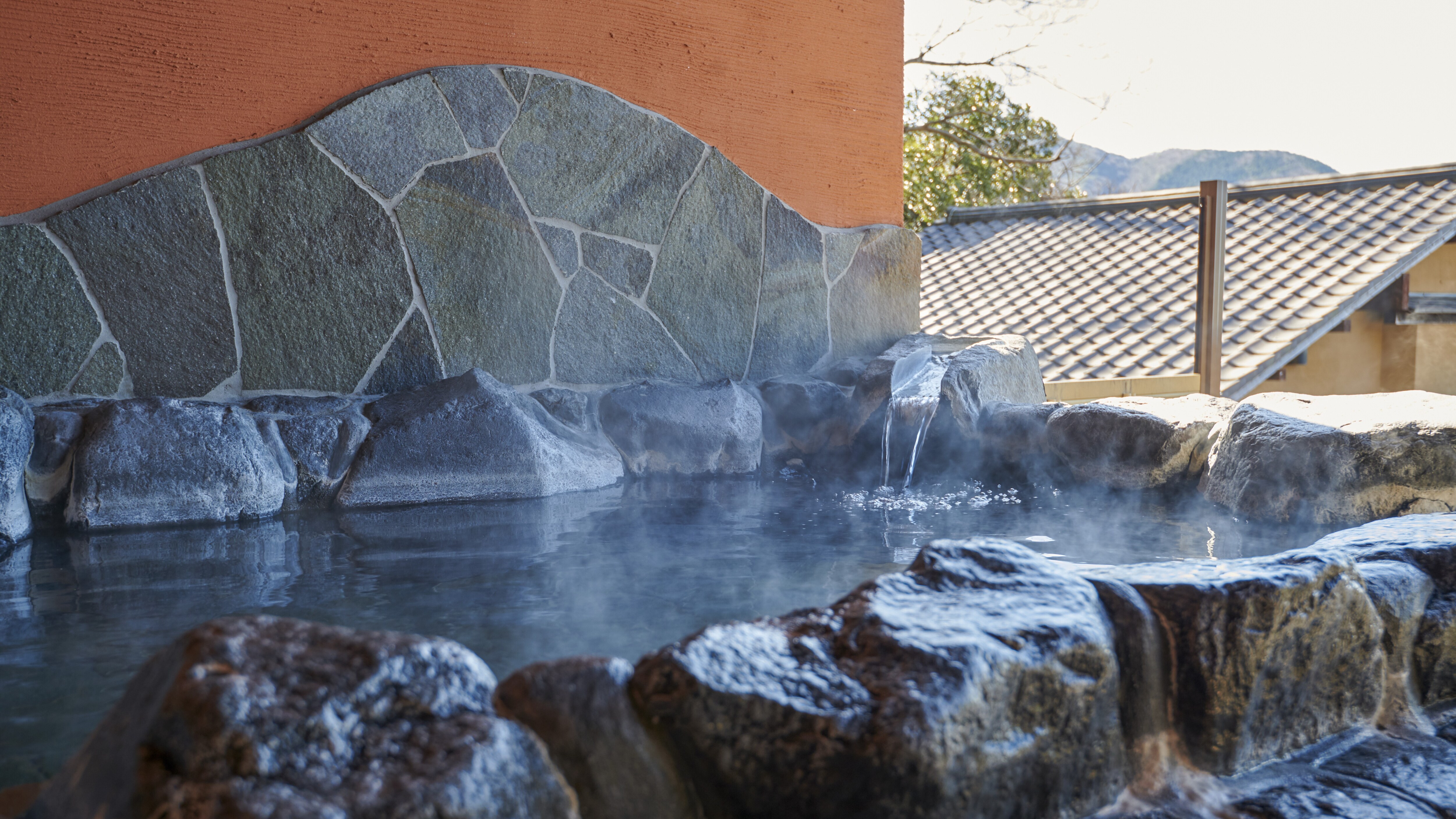 Example of an open-air bath