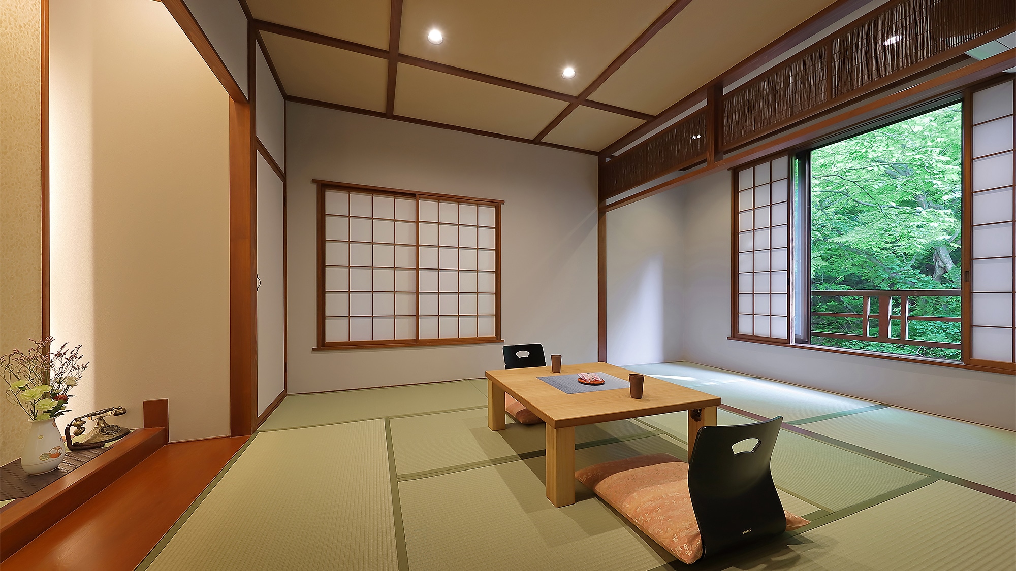 Japanese-style room with open-air bath, Type A (non-smoking)