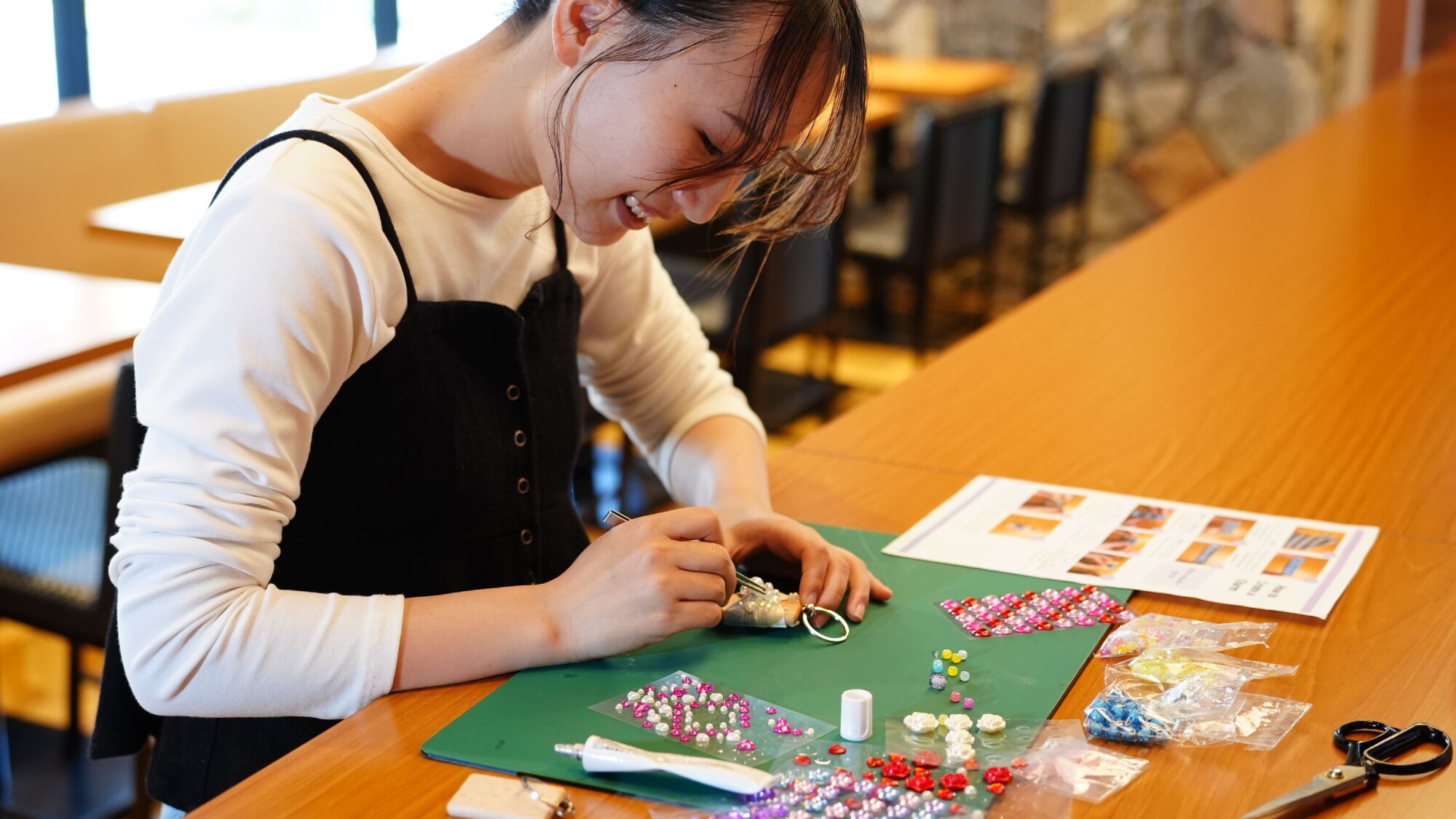 [Keychain Making Workshop] Held daily! Create your own original keychain.