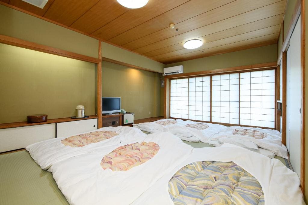 Japanese style room with garden view