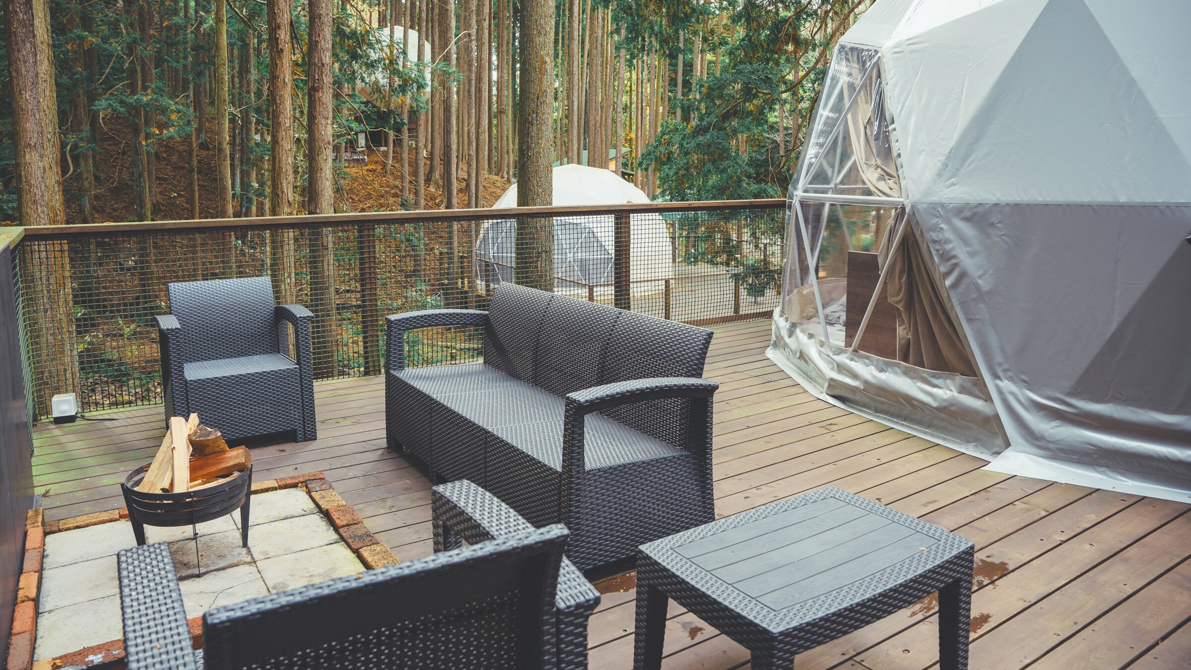 Standard Dome Tent Private Deck