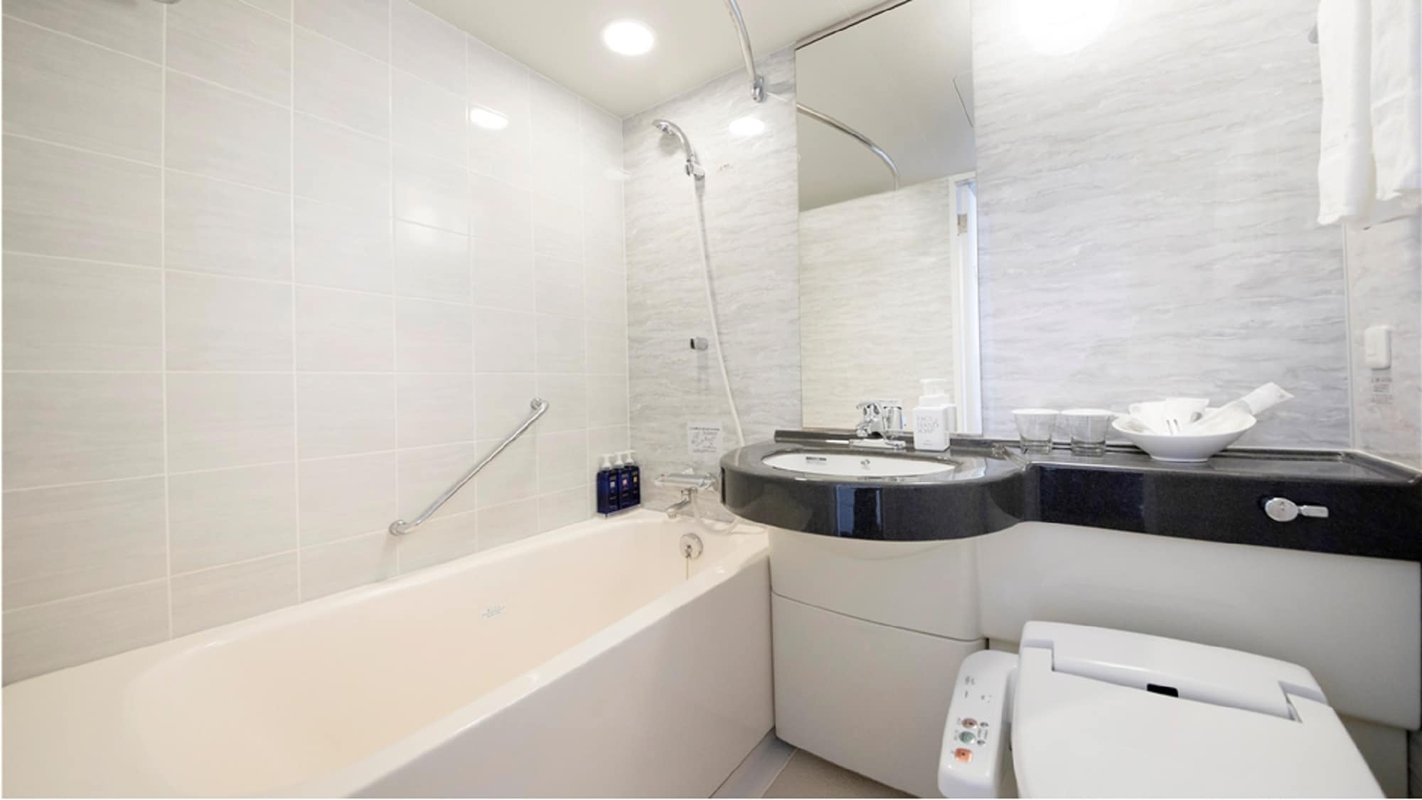 Single room, moderate double room, bathroom