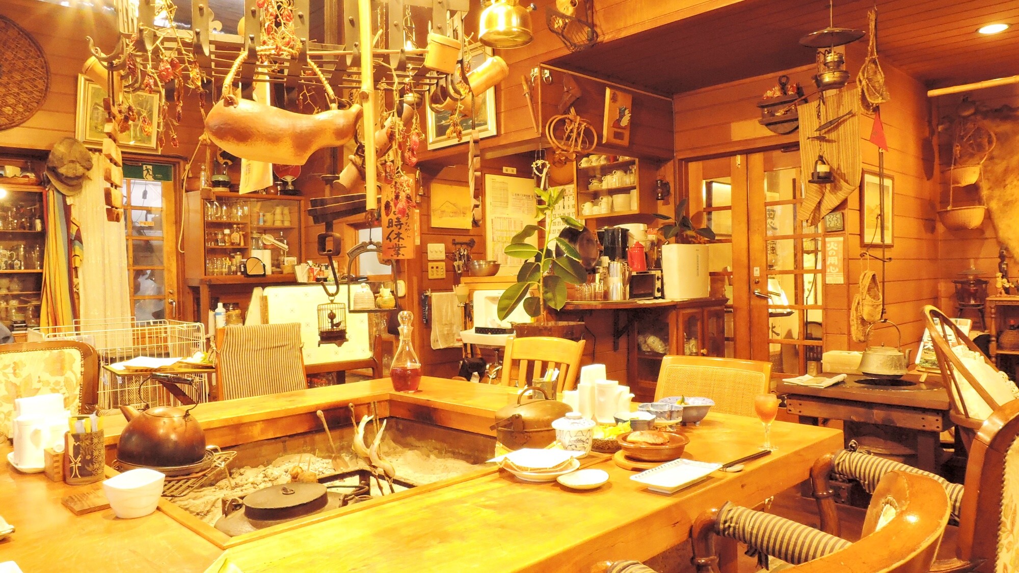 *[Restaurant with an irori hearth] Let's have fun talking about nature around the hearth!