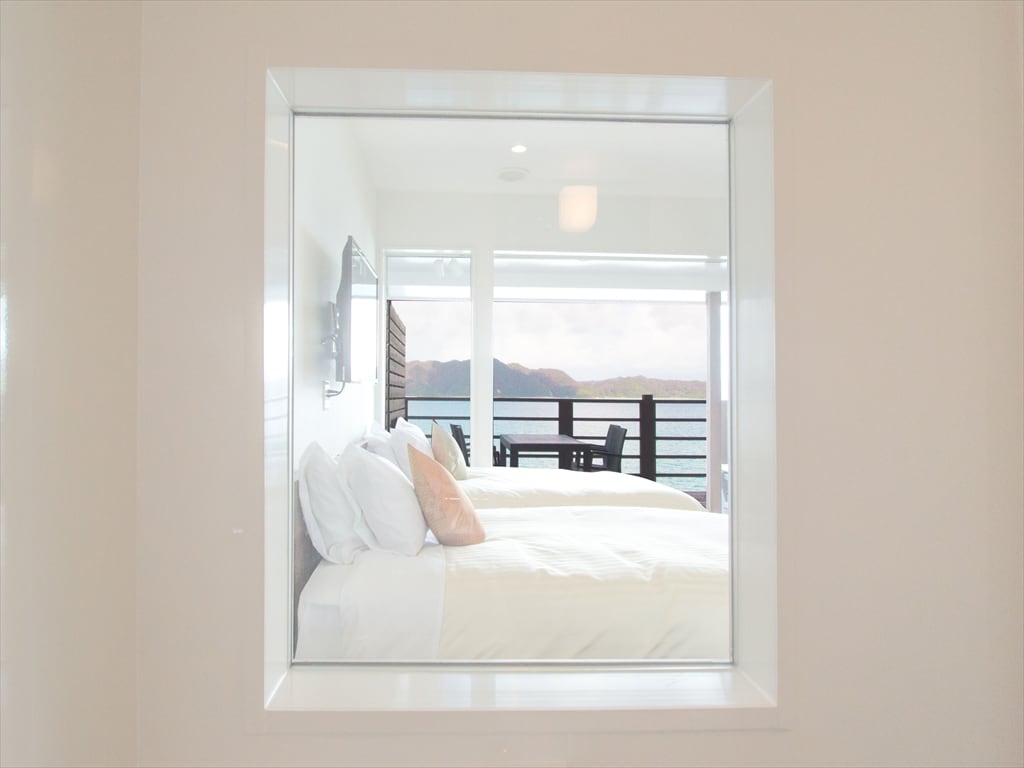 Ocean view from the family room bathroom