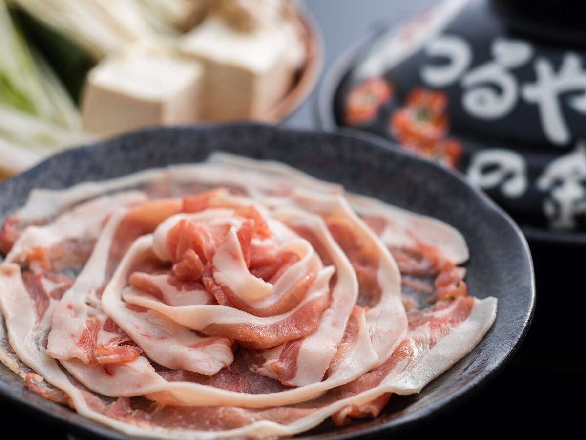 透過土菜計劃，您還可以品嚐使用矢崎豬肉製作的豬肉涮鍋。