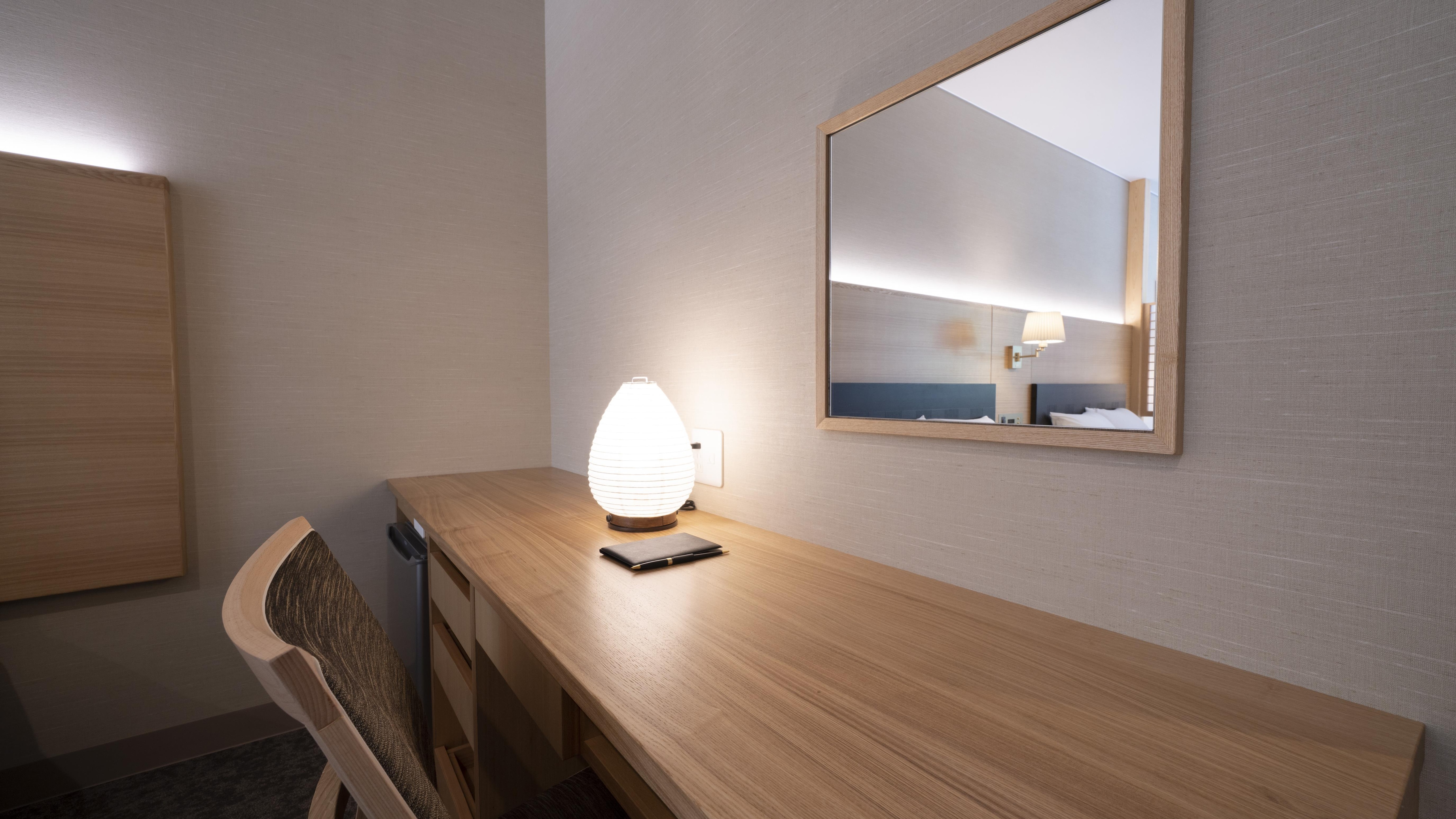 Desk in the room