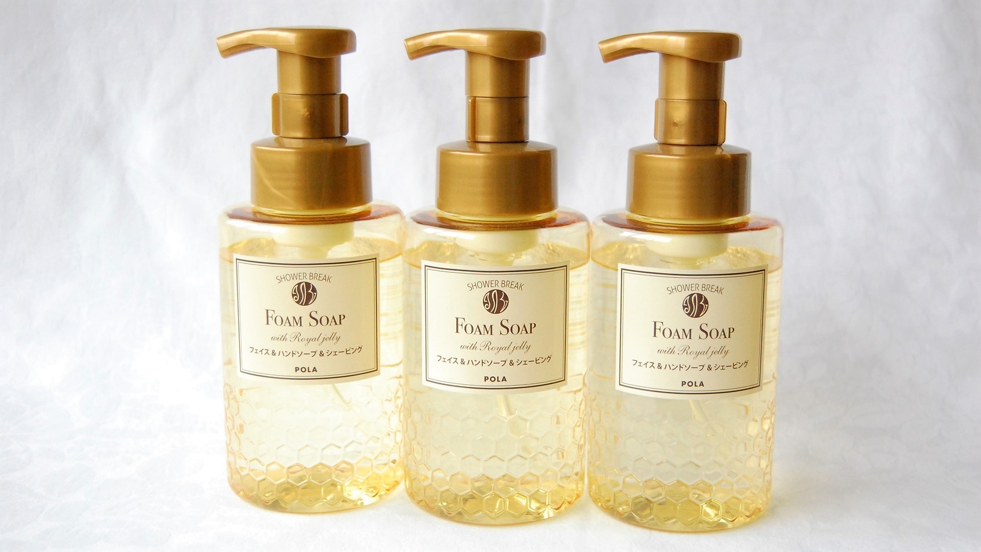 "Hand soap & face & shaving" Smooth and rich♪ Contains royal jelly extract♪