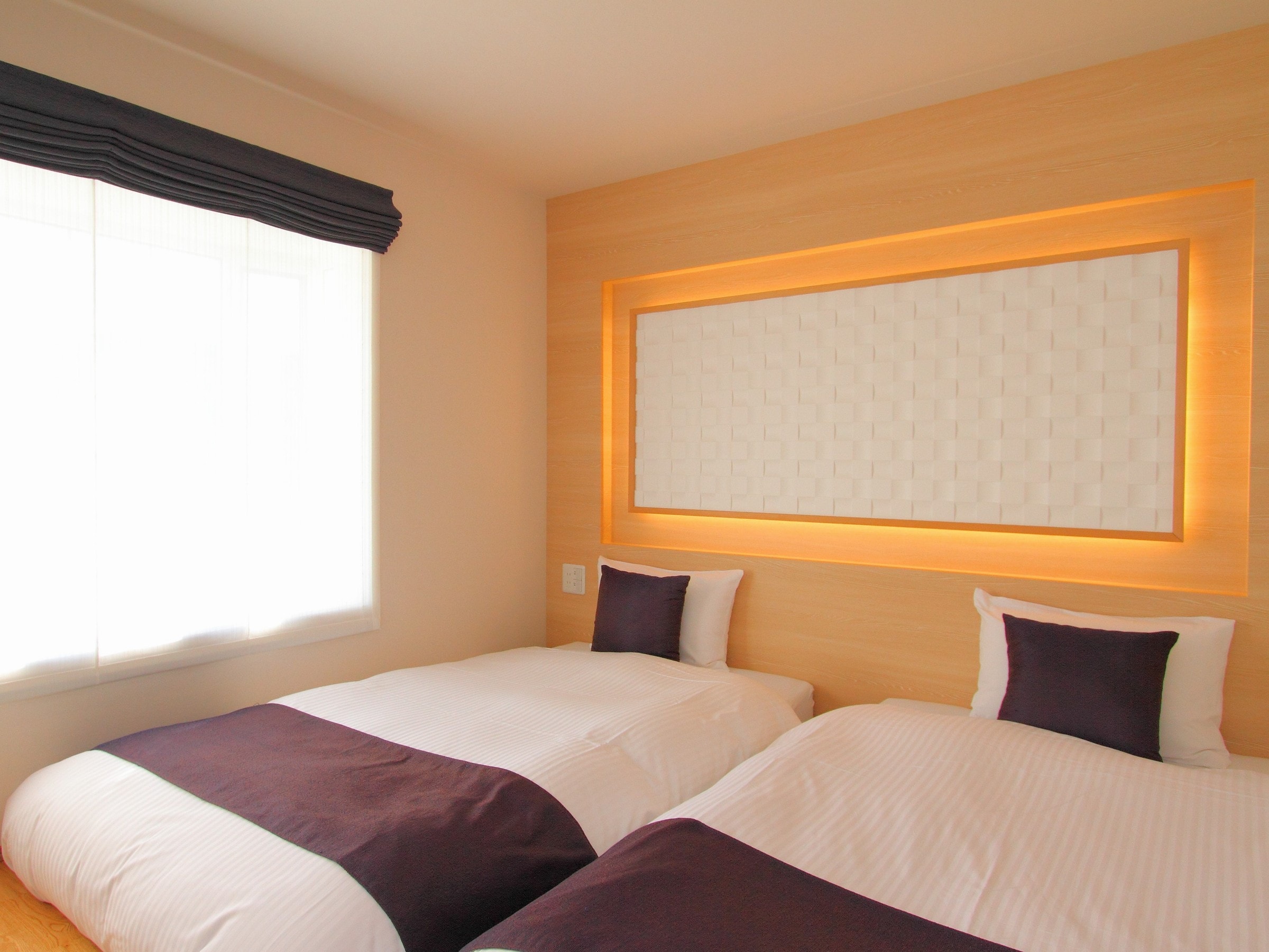 Japanese-Western style twin room with open-air bath (201 rooms)