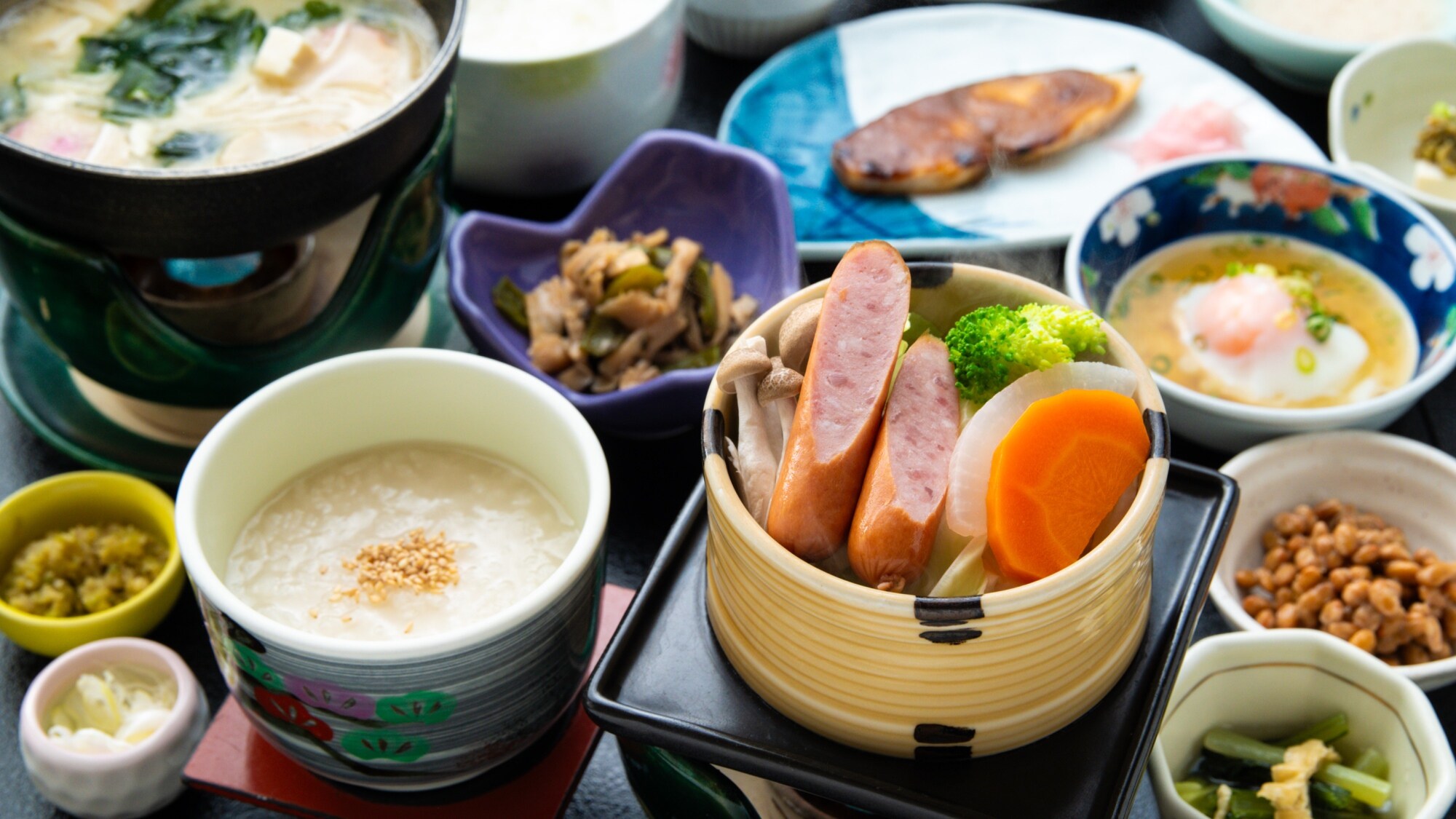 [Breakfast example] Enjoy a "healthy breakfast."