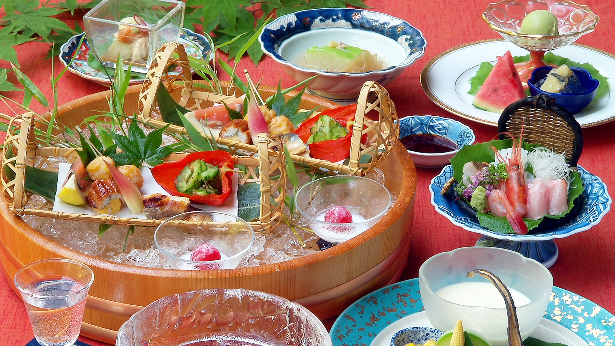 Kaiseki with plenty of local vegetables