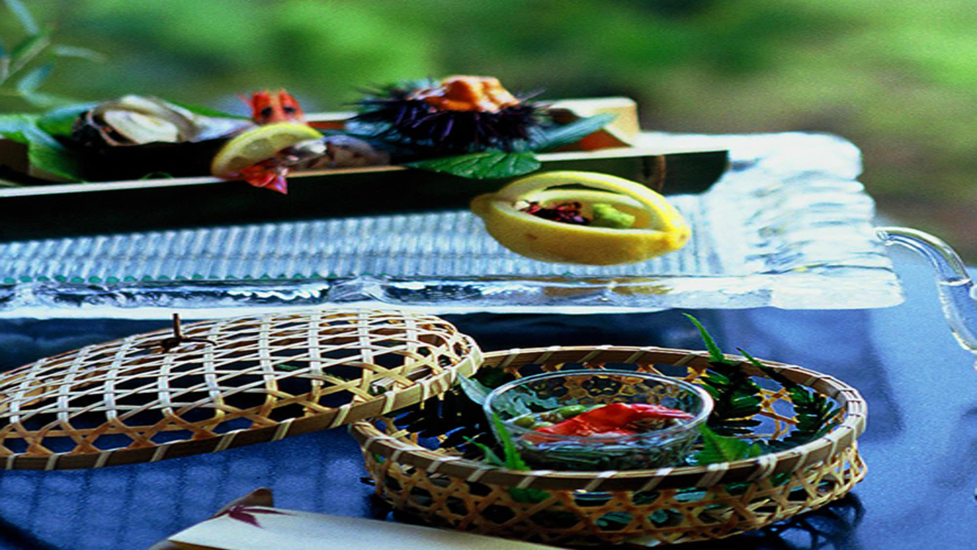 An example of a summer kaiseki meal