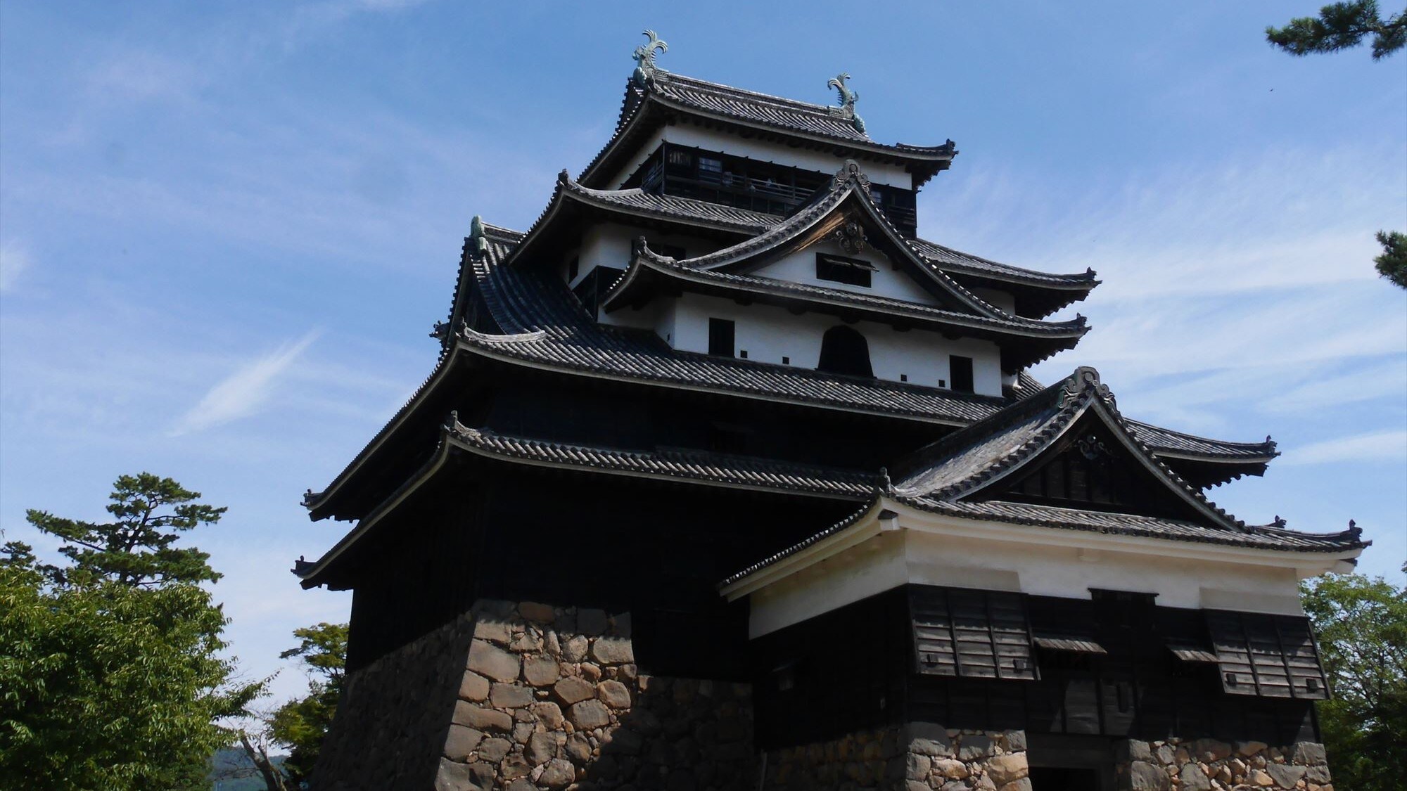 [ชมหอคอยปราสาทจากปราสาทมัตสึเอะ Honmaru] เดินจากโรงแรมประมาณ 15 นาที